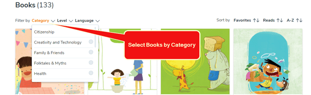 Sort Books by Category