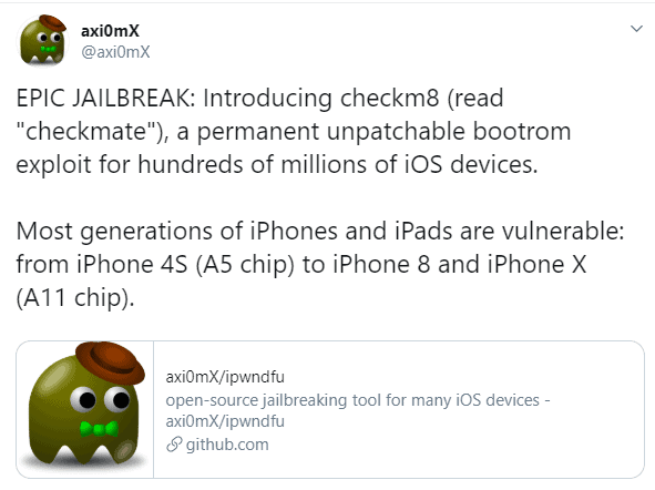 checkm8 jailbreak