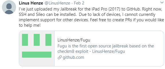 Fugu iOS 13.3.1 Jailbreak Released for developers!
