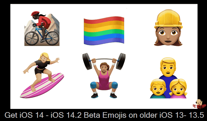 How to get iOS 14 – iOS 14.2 Beta Emojis on older iOS 13- 13.5