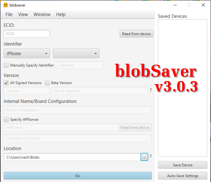 BlobSaver – Save your iOS SHSH2 blobs for iOS 14.8 or iOS 15