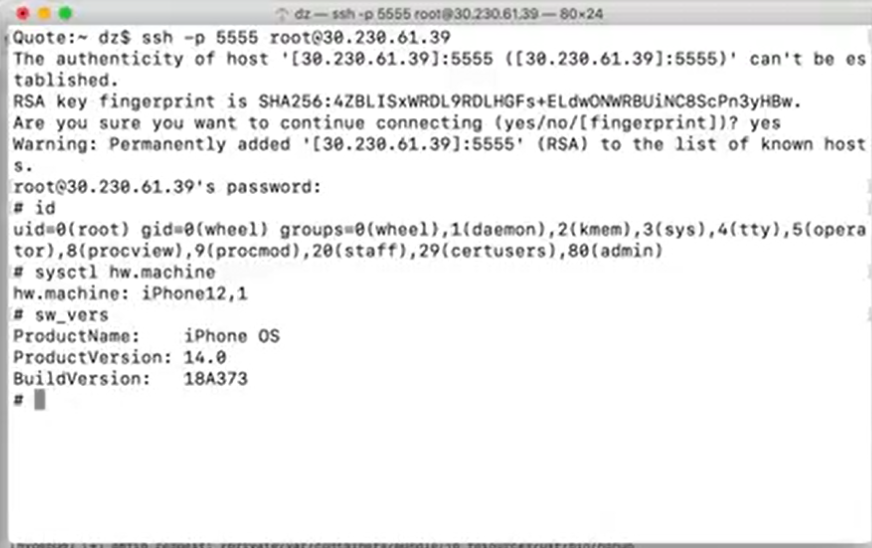 Remote iOS 14 jailbreak