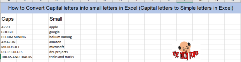how-to-convert-capital-letters-into-small-letters-in-excel