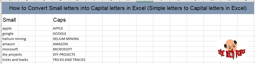 learn-new-things-how-to-change-small-letter-to-capital-letter-in-ms-excel-upper-case-lower-case