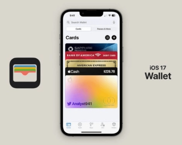 iOS 17 Wallet App